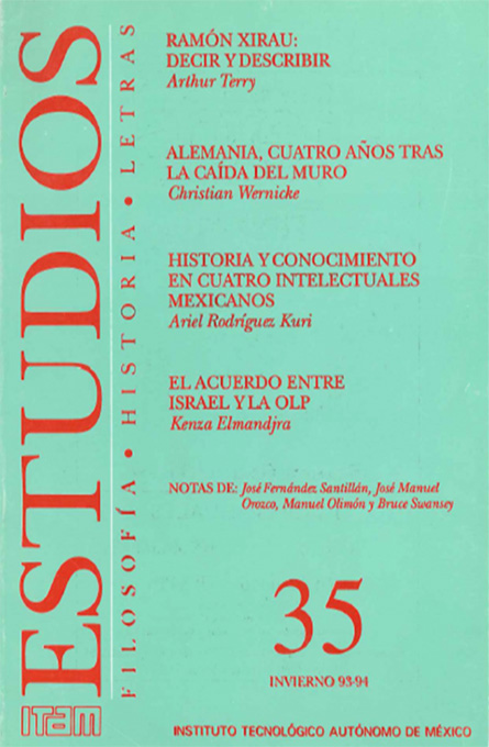 Portada de la revista estudios 35, invierno 1993 - 1994